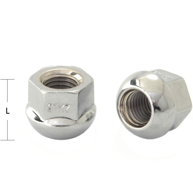 Гайка М12x1,25 (18) hex19 открытая Сфера R12 CH, H-226S