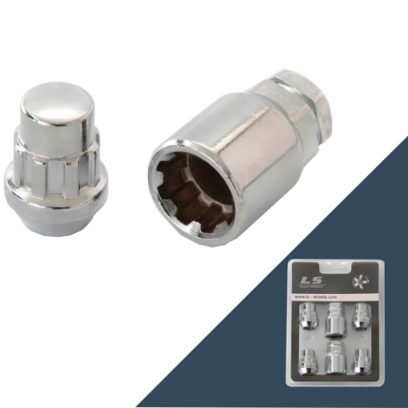 Гайка секретная M14x1,5 32, конус, закрытая, 4+2 ключа, CH, H-20905SP