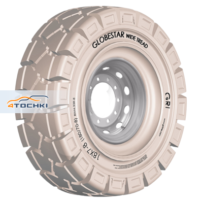 Шина  Всесезонная 16x6-8(150x75-8) Globestar WT Цельнолитая немаркая с бортом ШРИ-ЛАНКА
