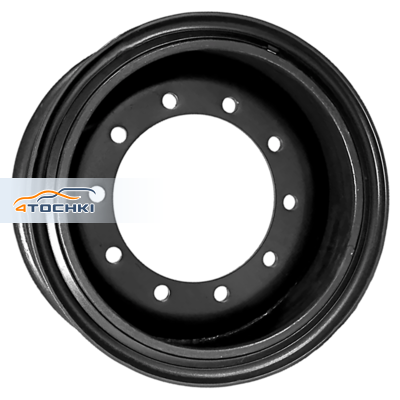 12x21/10x335 ET0 D281 Плоская посадка Черный (13 мм) Прицепная техника 4 500 кг