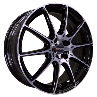 6,5x17/5x108 ET43 D65,1 FA8537 Gloss Black Machined Face (ZJH) FlowForming
