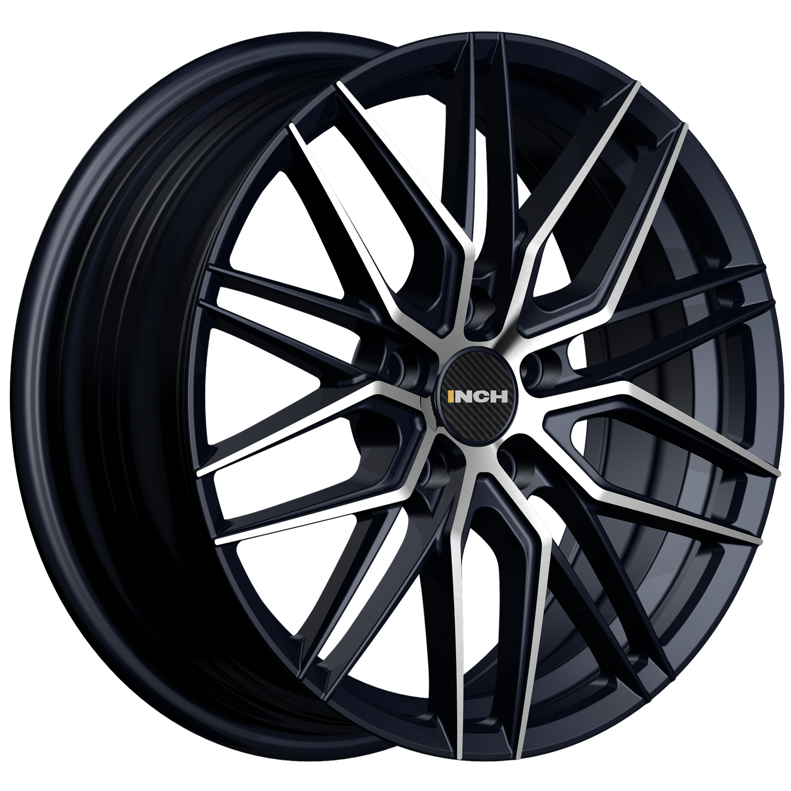 7x17/5x112 ET40 D66,6 FA8539 Gloss Black Machined Face (ZJH) FlowForming