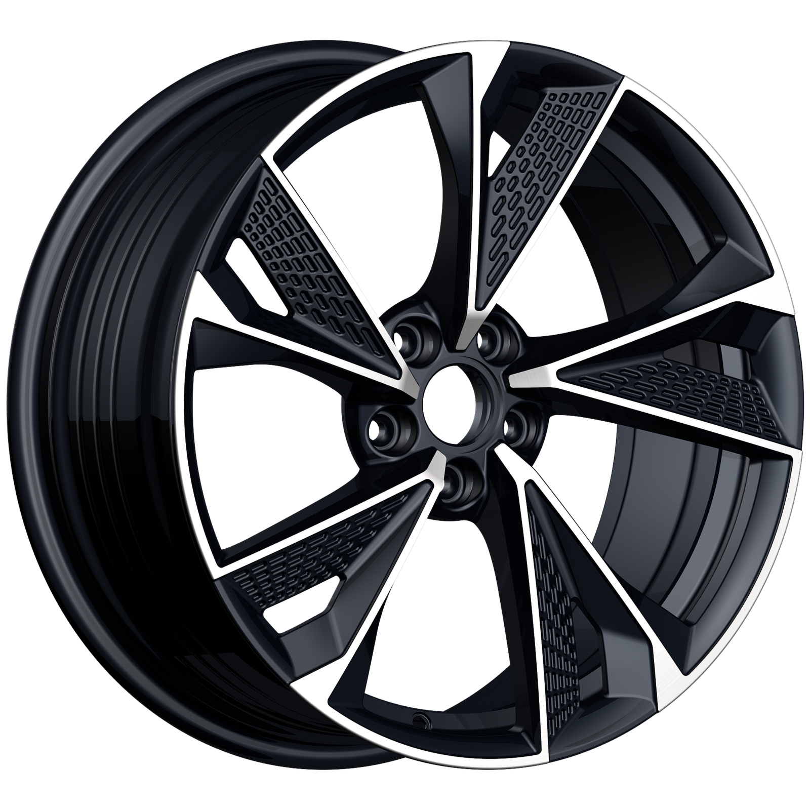 8x18/5x112 ET30 D66,45 ULF-R39P Black Machine Face (ZJH) FlowForming