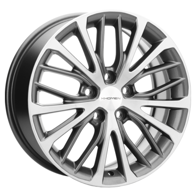 Khomen Wheels R17 7J PCD 5x108 ET40 D60,1 KHW1705 (Chery TiggoTiggo 7 Pro) Gray-FP