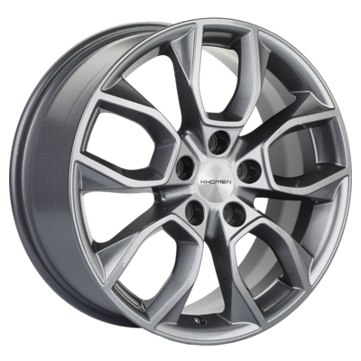 Khomen Wheels R17 7J PCD 5x110 ET46 D63,3 KHW1713 (Changan CS35 Plus) Gray