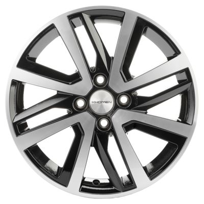 Khomen Wheels R16 6J PCD 4x100 ET50 D60,1 KHW1609 (VestaLargus) Black-FP