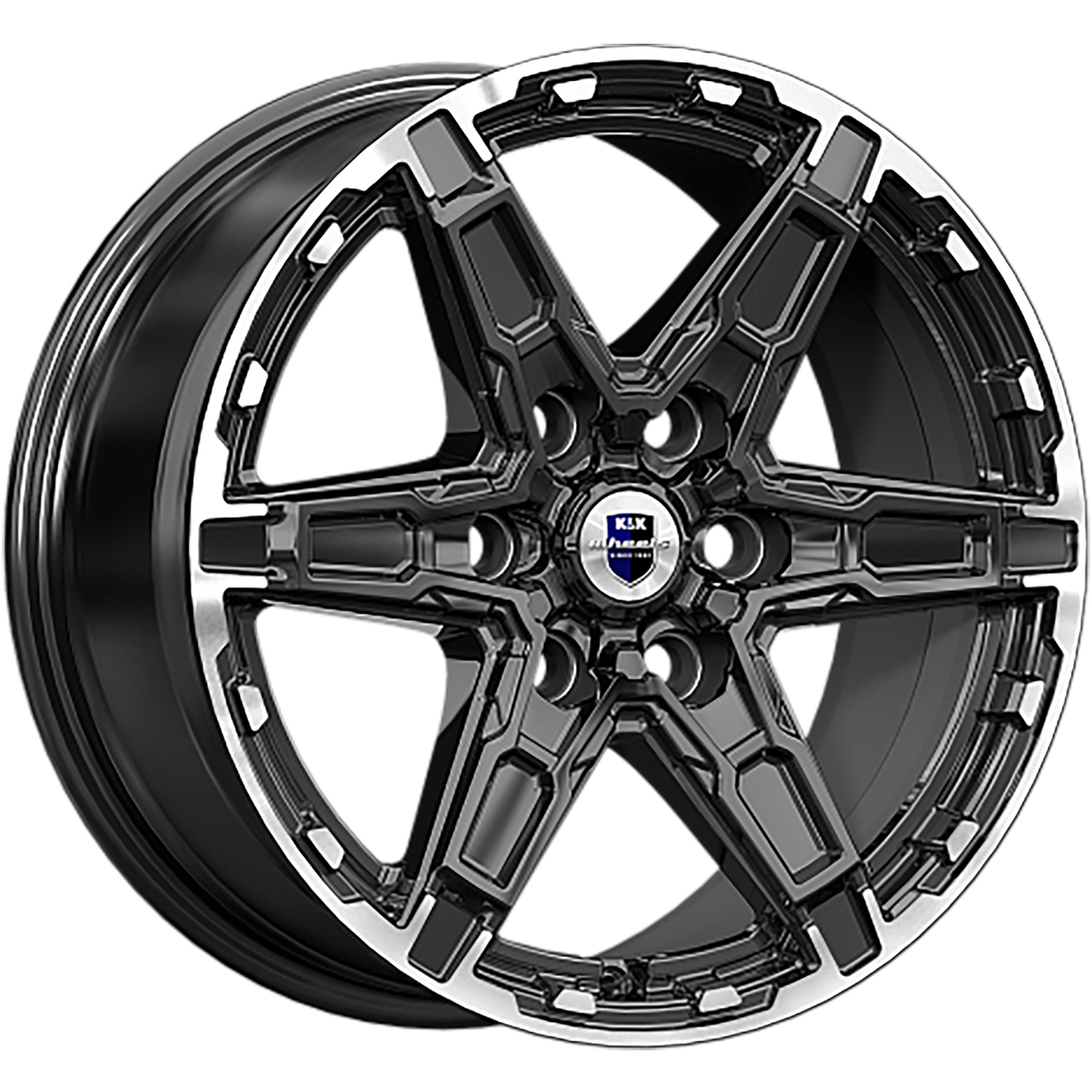 8x18/6x114,3 ET42 D66,1 Дистрикт (КС1159) черный бриллиант