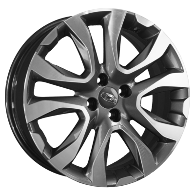 K&K R17 7J PCD 4x100 ET43 D60,15 Протон (X-Ray Cross) (КС769) Алмаз антрацит (78236)