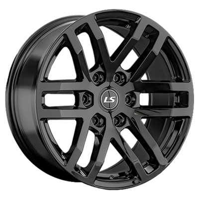 LS R20  9J  PCD 6x139,7 ET25 ЦО 100,1 1279 BK (конус, Колпак+лого)