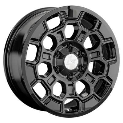 LS R18  8J  PCD 6x139,7 ET36 ЦО 100,1 1364 BK (конус, Колпак+лого)
