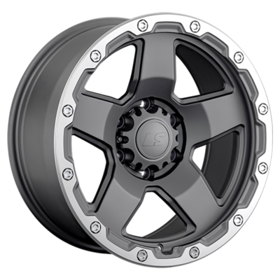 LS R18  9,5J  PCD 6x139,7 ET5 ЦО 106,1 1371 MGML (конус, Колпак+лого)