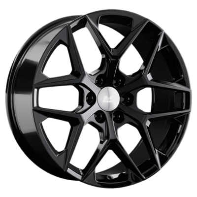 LS R22  9J  PCD 6x139,7 ET30 ЦО 100,1 1372 BK (конус, Колпак+лого)