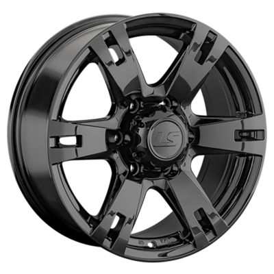 LS R17  8J  PCD 6x139,7 ET38 ЦО 100,1 182 BK (конус, Колпак+лого)