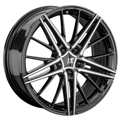 LS FlowForming R18  8J  PCD 5x108 ET36 ЦО 65,1 RC76 BKF (конус, Колпак+лого)