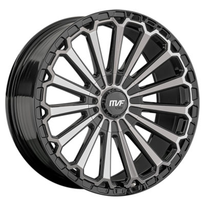LS FlowForming R20  9J  PCD 6x139,7 ET25 ЦО 100,1 RC80 BKF (конус, Колпак+лого)