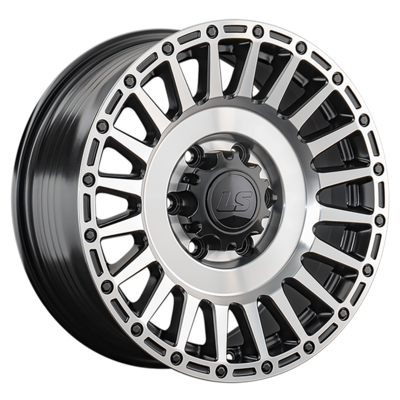LS FlowForming R17  8J  PCD 6x139,7 ET36 ЦО 100,1 RC95 BKSF (конус, Колпак+лого)