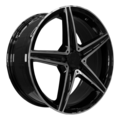 9x19/5x112 ET38 D66,6 5261 Gloss Black Machine Face (PDW)