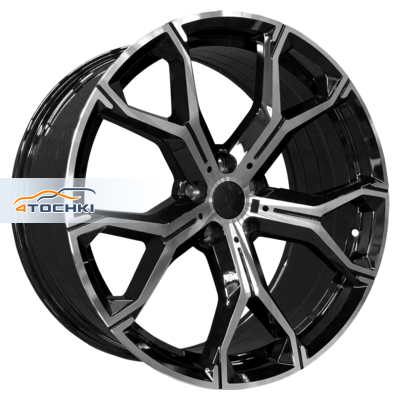 10,5x20/5x112 ET40 D66,6 5445 Gloss Black Machine Face (PDW)