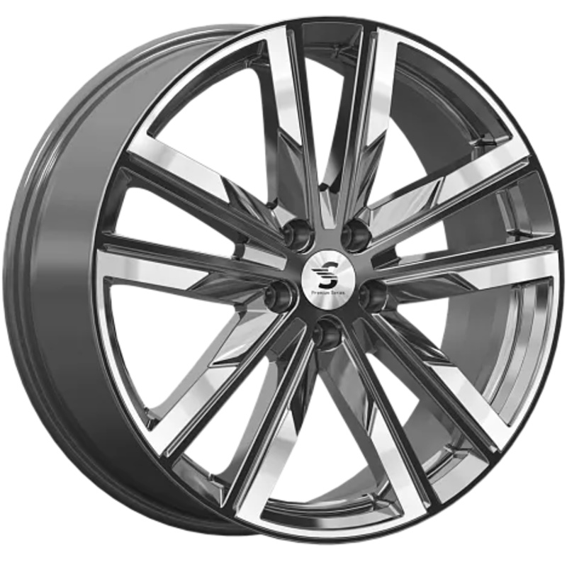 8x20/5x112 ET28 D66,6 КР014 (Audi Q7) Diamond Gloss Graphite (79383)