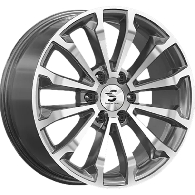 8,5x20/6x139,7 ET33 D67,1 КР006 (Pajero Sport) Diamond Gloss Graphite
