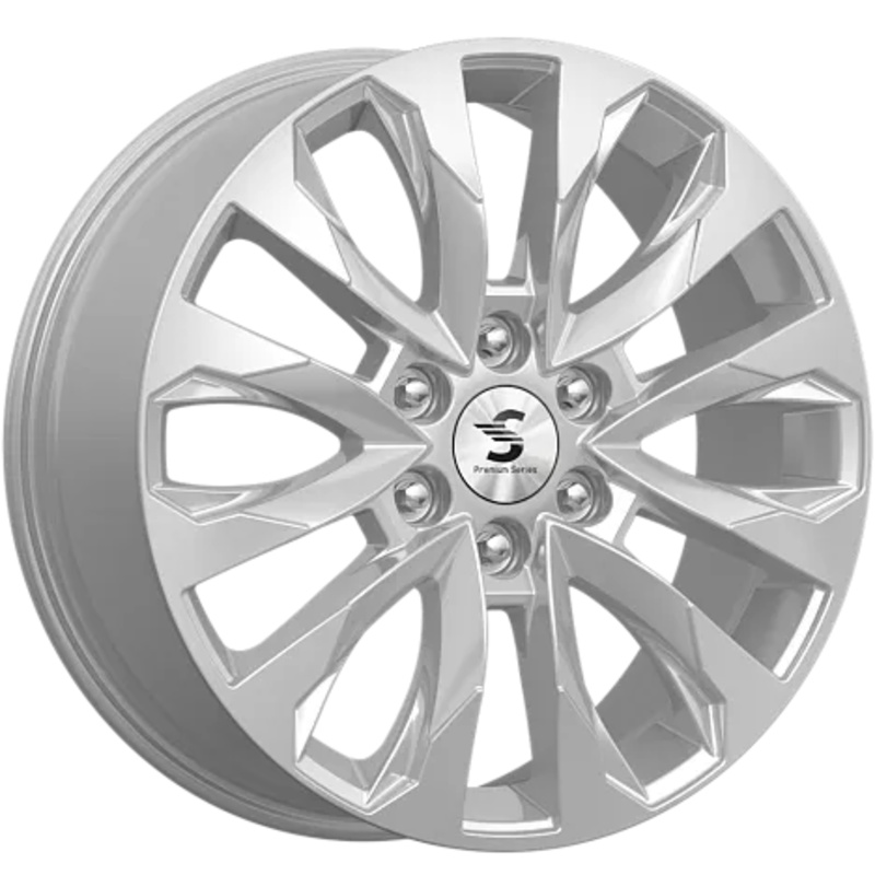 8x20/6x139,7 ET38 D67,1 КР007 (Pajero Sport) Elite Silver