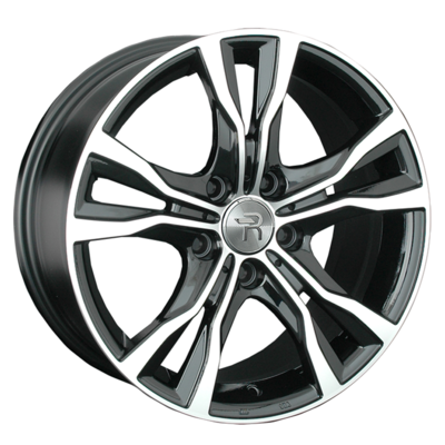 Replay R17  7,5J  PCD 5x120 ET45 ЦО 64,1 H97 BKF (конус, C570)